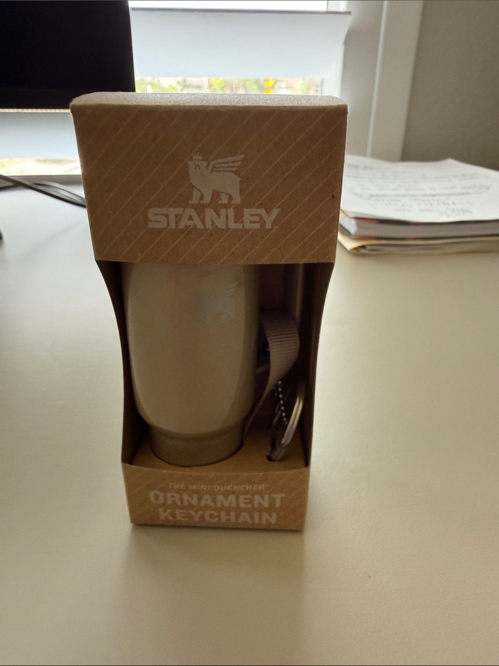 Stanley Tan/Brown Mini Quencher Ornament Keychain